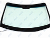 Фото MGC HYUNDAI SANTA FE 2006- Стекло ветровое Зеленое/Голубая полоса -С обогревом зоны дворников-VIN