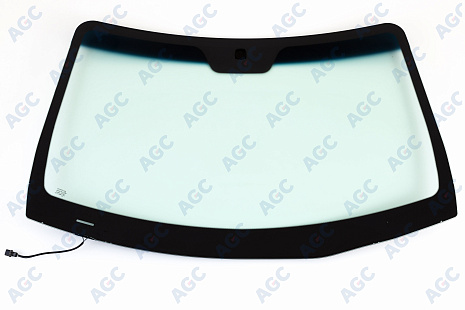 Фото MGC HYUNDAI SANTA FE 2006- Стекло ветровое Зеленое/Голубая полоса -С обогревом зоны дворников-VIN