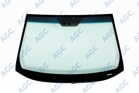 Фото MGC HYUNDAI iX35 2013- Стекло ветровое Зеленое/Голубая полоса -С обогревом зоны дворников-ДД-VIN