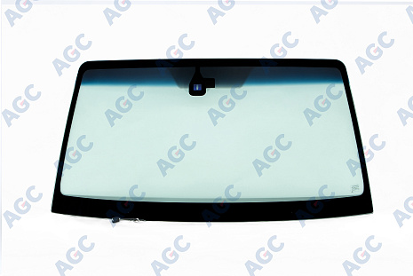 Фото MGC MITSUBISHI PAJERO IV/SHOGUN 2006- Стекло ветровое Зеленое/Голубая полоса + Шумоизоляция -С обогревом зоны дворников-ДД-Изм.шелк