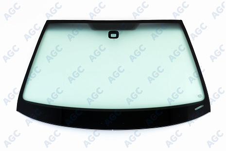 Фото MGC SKODA OCTAVIA A5 2004- Стекло ветровое Зеленое/Серая полоса + Solar control -ДД-VIN-Инкапс- Изм.шелк