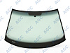 Фото AGC VOLKSWAGEN GOLF V 2003- Стекло ветровое зеленое/Серая полоса + Solar control -VIN-Инкапс