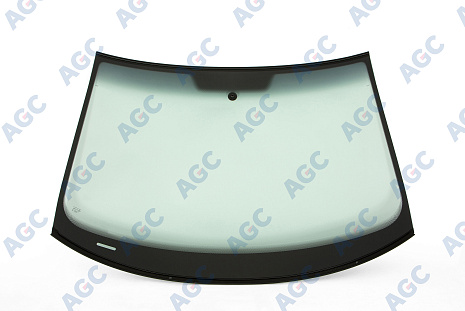 Фото AGC VOLKSWAGEN GOLF V 2003- Стекло ветровое зеленое/Серая полоса + Solar control -VIN-Инкапс