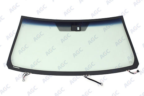 Фото NDG TOYOTA LANDCRUISER J200 2012- Стекло ветровое Зеленое/Голубая полоса -С полным обогревом+зоны дворников-Место для ДД-VIN-Изм.шелк