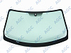 Фото MGC БЕЗ РГ! RENAULT KANGOO II 2008- Стекло ветровое Зеленое - Solar control -VIN- Держ.зерк