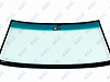 Фото AGC TOYOTA LANDCRUISER HDJ100 2002- Стекло ветровое Зеленое/Зеленая полоса -ДД-VIN