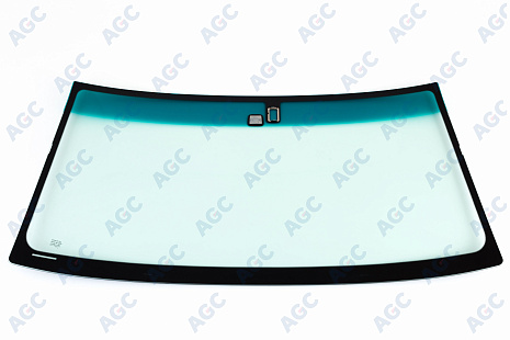 Фото AGC TOYOTA LANDCRUISER HDJ100 2002- Стекло ветровое Зеленое/Зеленая полоса -ДД-VIN