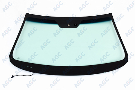 Фото MGC KIA SORENTO 2009- Стекло ветровое Зеленое/Голубая полоса + Solar control -С обогревом зоны дворников-ДД-VIN- Изм.шелк