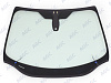 Фото NDG FORD FOCUS III 2011- Стекло ветровое Зеленое - Solar control -С полным обогревом-Место для ДД-VIN-Изм.шелк (Без молдинга)