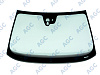 Фото MGC VOLVO S80/V70 /XC70 2012- Стекло ветровое Зеленое - Solar control-Шумоизоляция -ДД- Шелк.для кам -VIN-Доп.обор-Инкапс-Изм.шелк