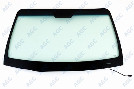Фото MGC HYUNDAI SANTA FE 2006- Стекло ветровое Зеленое/Голубая полоса -С обогревом зоны дворников-VIN