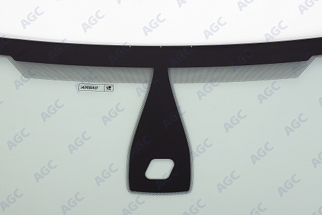 Фото NDG FORD FOCUS II 2004- Стекло ветровое Зеленое - Solar Control -Шелк.под ДД-VIN- Нижний молдинг- Изм.шелк