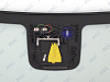 Фото MGC MERCEDES ML W166 2011- Стекло ветровое Зеленое + Шумоизоляция -Кам -С обогревом зоны дворн-ДД-VIN-Доп.обор-Инкапс