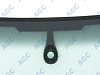 Фото MGC AUDI Q3 2011- Стекло ветровое Зеленое/Серая полоса + Шумоизоляция -ДД-VIN-Инкапс- Изм.шелк+держ.зерк