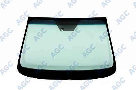 Фото MGC SSANGYONG ACTYON 2011-/KORANDO 2010- Стекло ветровое Зеленое/Голубая полоса + Solar control -С обогревом зоны дворников-ДД- Изм.шелк