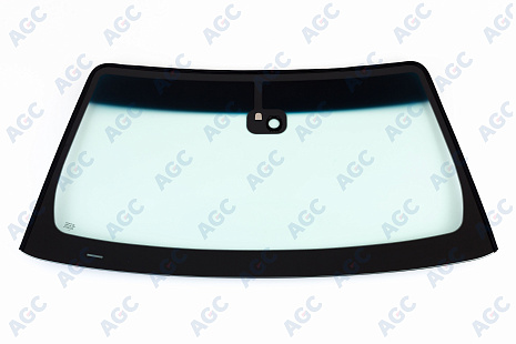 Фото MGC NISSAN PATHFINDER/NAVARA 2005- Стекло ветровое Зеленое/Голубая полоса + Solar control -ДД-VIN-Инкапс- Изм.шелк