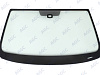 Фото MGC VOLKSWAGEN JETTA 2011- Стекло ветровое Зеленое - Solar control -ДД-VIN-Инкапс- Из.разм