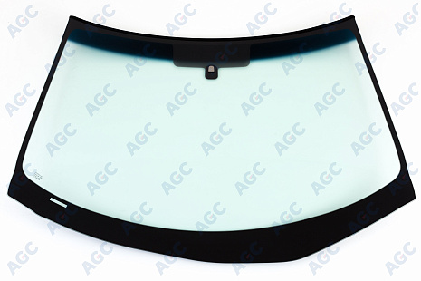 Фото MGC NISSAN MURANO Z50 2003- Стекло ветровое Зеленое/Голубая полоса + Solar control -VIN-Инкапс