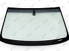 Фото NDG AUDI A4 2004- Стекло ветровое Зеленое/Серая полоса +Solar Control -Место под ДД-VIN -Изм.шелк (б/молдинга)