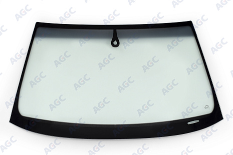 Фото NDG AUDI A4 2004- Стекло ветровое Зеленое/Серая полоса +Solar Control -Место под ДД-VIN -Изм.шелк (б/молдинга)