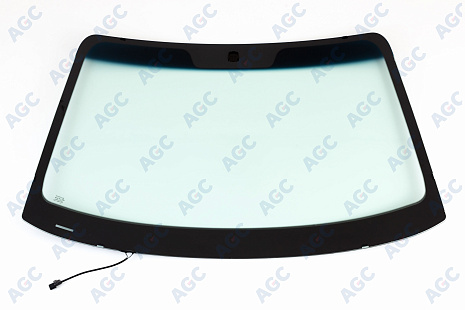 Фото MGC HYUNDAI TUCSON 2004- Стекло ветровое Зеленое/Голубая полоса -С обогревом зоны дворников-VIN-Изм.полож.держ.зерк