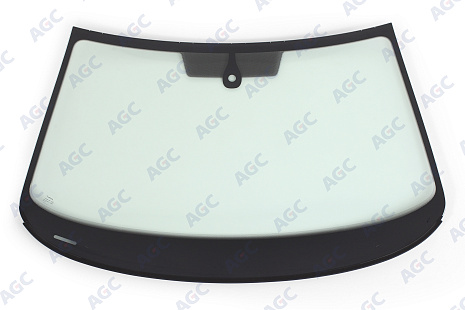 Фото NDG SKODA OCTAVIA A7 2013- Стекло ветровое Зеленое - Solar Control -Шелк.под ДД-VIN - Нижний молдинг