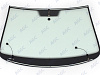 Фото NDG VOLKSWAGEN PASSAT B6 2005- Стекло ветровое Зеленое - Solar control -С полным обогревом-VIN (Без молдинга)