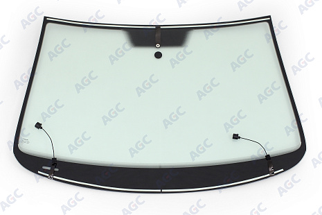 Фото NDG VOLKSWAGEN PASSAT B6 2005- Стекло ветровое Зеленое - Solar control -С полным обогревом-VIN (Без молдинга)