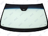 Фото NDG VOLVO S60/ V70/ XC70 2000- Стекло ветровое Зеленое/Голубая полоса - Solar Control -Шелк под ДД (без молдинга)