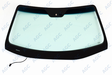 Фото MGC HYUNDAI iX55 2009- Стекло ветровое Зеленое/Голубая полоса + Solar control -С обогревом зоны дворников-ДД-VIN- Изм.шелк