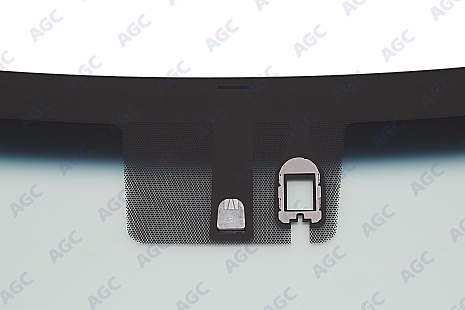 Фото AGC LEXUS ES 200/250 VI/300H/350 VI 2013-Стекло ветровое Зеленое/Голубая полоса- ДД- С обогревом зоны дворников-VIN