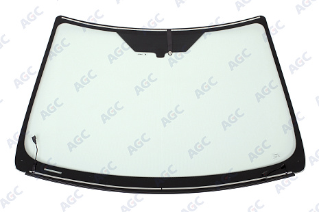 Фото NDG FORD FOCUS II 2006- Стекло ветровое Зеленое - Solar Control -С полным Обогревом-VIN - Нижний молдинг
