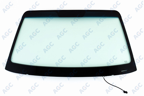 Фото MGC HYUNDAI TUCSON 2004- Стекло ветровое Зеленое/Голубая полоса -С обогревом зоны дворников-VIN