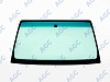 Фото MGC TOYOTA HI-LUX 2D/4D ПИК 2005- Стекло ветровое Зеленое/Зеленая полоса