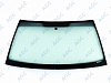 Фото MGC SKODA FABIA 2007/ROOMSTER 2006- Стекло ветровое Зеленое/Серая полоса + Solar control -VIN-Доп.обор
