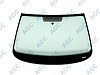 Фото Sisecam SKODA OCTAVIA A7 2013- Стекло ветровое Зеленое - Solar control -VIN-Верх.молд (Инкапс) + ниж.молд - Изм.шелк