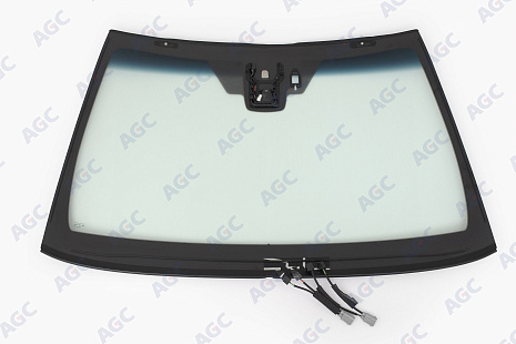 Фото MGC TOYOTA CAMRY 2021- Стекло ветровое Зеленое/Голубая полоса + Шумоизоляция -Изм.Кам -С полным обогревом-ДД-Инкапс