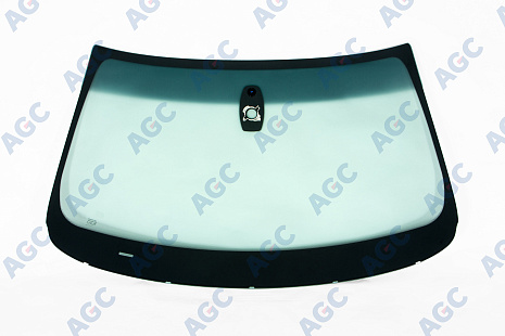 Фото MGC BMW X6 E71 2009-2014 Стекло ветровое Зеленое/Серая полоса + Solar control -Изм.ДД-VIN
