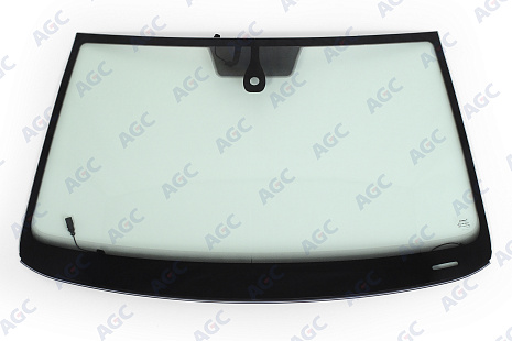 Фото NDG VOLKSWAGEN POLO V 4D СЕД 2015- Стекло ветровое Зеленое - Solar Control -С полным Обогревом- Шелк.под ДД-VIN- Нижний молдинг