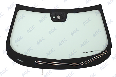 Фото MGC HAVAL F7/F7X 2019- Стекло ветровое Зеленое - С обогревом зоны дворн - ДД квадр. - VIN - Доп.обор