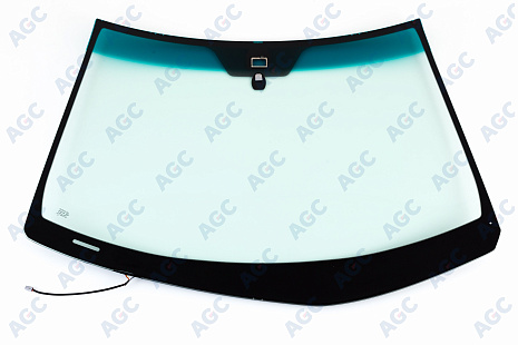 Фото MGC LEXUS RX300/ 330/ 350/ 400/ 430/ 450 2003- Стекло ветровое Зеленое/Зеленая полоса -С обогревом зоны дворников-ДД-VIN- Изм.шелк
