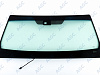 Фото AGC NISSAN PATROL Y62/ INFINITI QX56 2010- Стекло ветровое Зеленое/Голубая полоса -С обогревом зоны дворников-ДД-VIN