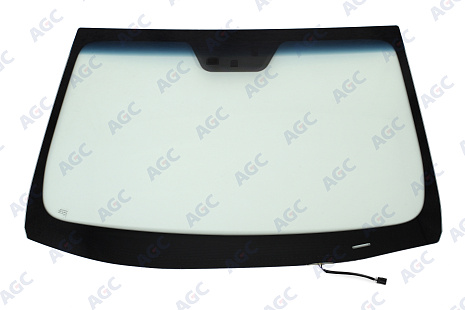 Фото MGC HYUNDAI i40 2011- Стекло ветровое Зеленое/Голубая полоса + Solar control -С обогревом зоны дворников-ДД- Без Датч.влажн-VIN