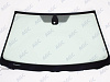 Фото NDG TOYOTA AVENSIS 2006- Стекло ветровое Зеленое -С обогревом зоны дворников-Место для ДД- Изм.шелк+ДД
