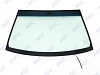 Фото MGC NISSAN ALMERA 2000-/ALMERA CLASSIC 2006- Стекло ветровое Зеленое/Голубая полоса + Solar control -С обогревом зоны дворников- Держ.зерк