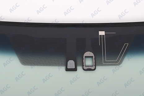 Фото MGC TOYOTA LANDCRUISER 150 PRADO 2009- Стекло ветровое Зеленое/Голубая полоса + Шумоизоляция -Ант-С обогревом зоны дворников-ДД-Инкапс-Изм.шелк