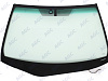 Фото MGC LEXUS RX 270/350/450h 2009- Стекло ветровое Зеленое/Зеленая полоса - С обогревом зоны дворников-ДД-VIN-Инкапс