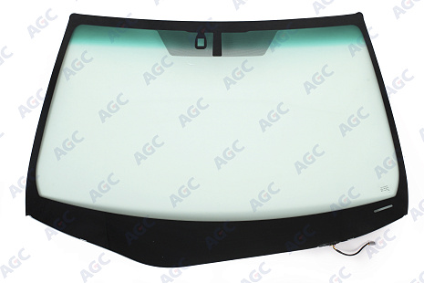 Фото MGC LEXUS RX 270/350/450h 2009- Стекло ветровое Зеленое/Зеленая полоса - С обогревом зоны дворников-ДД-VIN-Инкапс