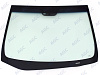 Фото NDG HYUNDAI ELANTRA 2011- Стекло ветровое Зеленое/Голубая полоса -Шелк.под ДД/ДТ -VIN- Изм.шелк