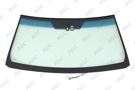 Фото MGC TOYOTA LANDCRUISER 150 PRADO 2009- Стекло ветровое Зеленое/Зеленая полоса -С обогревом зоны дворников-ДД-Инкапс-Изм.шелк